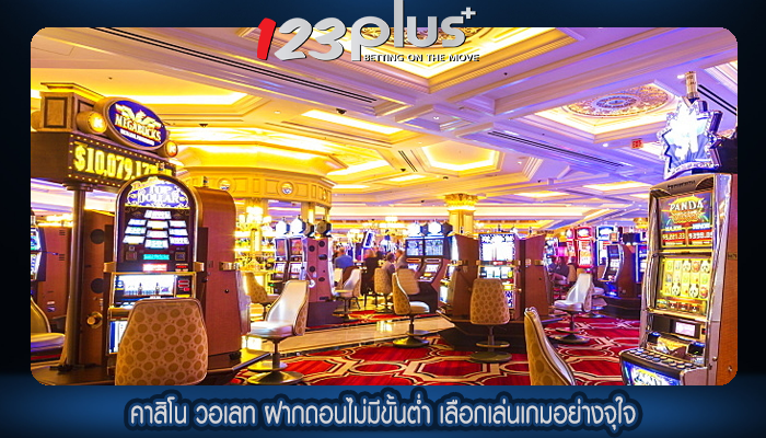 คาสิโน วอเลท ฝากถอนไม่มีขั้นต่ำ เลือกเล่นเกมอย่างจุใจ